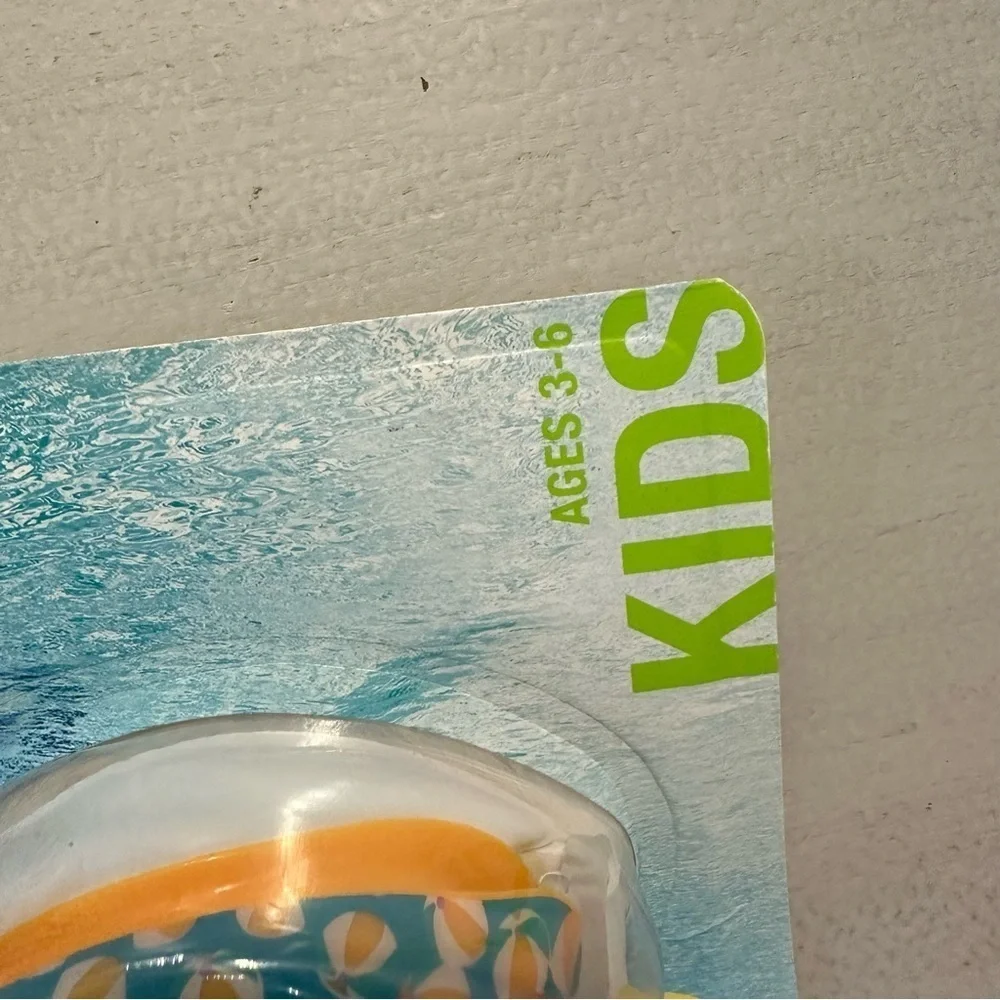 Speedo Kids Blue & Orange Glide Print Best Fitting Anti-Fog Goggle Kids 3-6 NWT